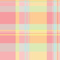 Pastel plaid pattern. Soft, delicate colors create a cheerful, springlike vibe. Ideal for textile designs, websites, packaging, or as a background. vector