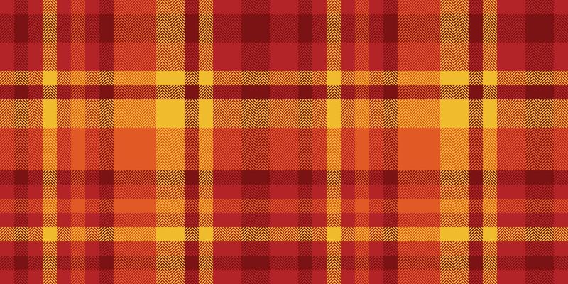 Vibrant autumnal plaid pattern in warm orange and red hues. Perfect for fallthemed designs, textile prints, website backgrounds, or seasonal branding.