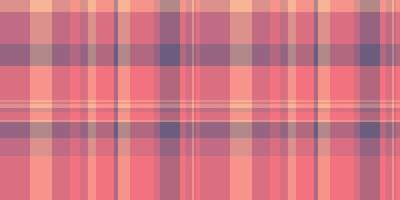 Summer check seamless texture, tradition background pattern . Wine plaid fabric textile tartan in red and pink colors. vector