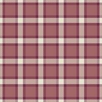 Elegant mauve and cream plaid pattern. Perfect for textile designs, apparel, or website backgrounds. This classic pattern evokes feelings of warmth and comfort. vector