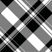 Striking monochrome plaid pattern. Elegant black and white design ideal for fashion, textiles, or website backgrounds. vector