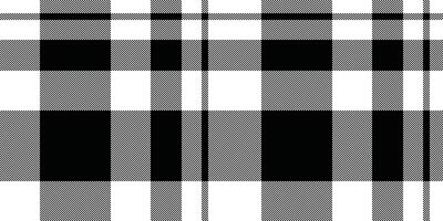 Stylish black, white, and gray plaid pattern. Perfect for textile design, website backgrounds, or fashion projects. This timeless, geometric design offers versatility and a sophisticated aesthetic. vector