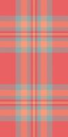50s fabric pattern , difficult tartan background check. Backdrop plaid textile seamless texture in red and pastel colors. vector