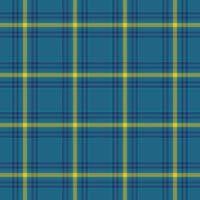 Vibrant teal and gold plaid pattern. Perfect for textile design, website backgrounds, or autumnal projects. vector