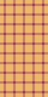 Production tartan plaid pattern, repetition textile fabric . Fit background check texture seamless in orange and red colors. vector