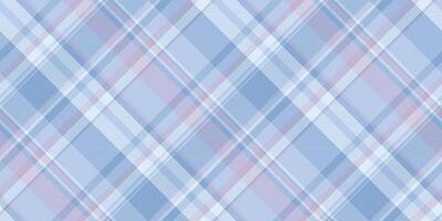 Stylish plaid pattern with pastel blues and subtle pink hues. Perfect for backgrounds, textiles, or creating a cozy, textured feel in design projects. vector