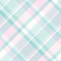 Jacket fabric seamless texture, handkerchief plaid pattern tartan. Throw check textile background in light and snow colors. vector