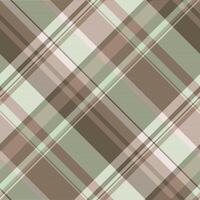 Classic plaid pattern featuring earth tones and subtle green. Evokes tradition, comfort, and autumn vibes. Ideal for backgrounds or textile designs. vector