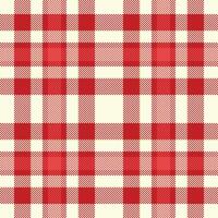 Seamless pattern of red and beige checkered design. Perfect for fabrics, backgrounds, and digital artwork evoking rustic charm and textile design. vector