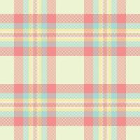 Pastel plaid pattern. Sweet, delicate design ideal for textiles, websites, or stationery. Soft, springlike colors create a gentle, cheerful mood. vector