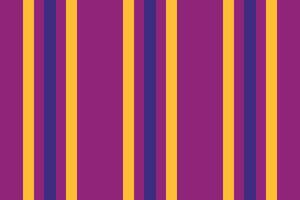 Pape textile seamless, tablecloth texture vertical stripe. Todern lines fabric background pattern in pink and amber colors. vector