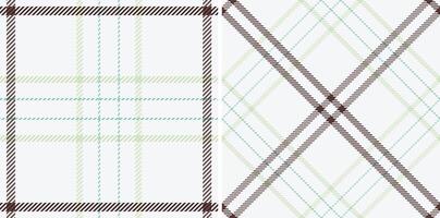Elegant pastel plaid patterns, perfect for textile design, website backgrounds, or fashion projects. Two seamless designs offer versatile options, creating a sophisticated and calming aesthetic. vector