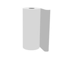 A minimalist illustration of a roll of paper, symbolizing potential, new beginnings, or the unfolding of a story. vector