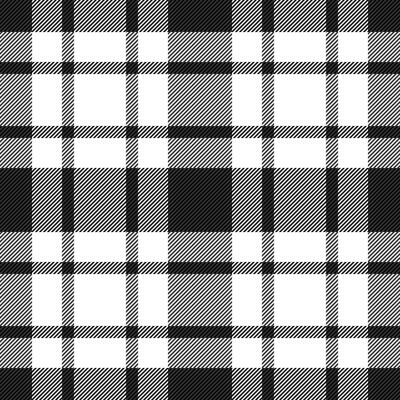 Stylish monochrome plaid pattern. Elegant black, white, and grey checks create a timeless texture perfect for textile design, website backgrounds, or fashion projects.
