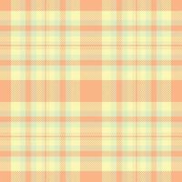 Pastel peach and yellow plaid pattern. Perfect for textile design, websites, packaging, and crafting projects. This soft, seamless texture evokes feelings of warmth and tranquility. vector