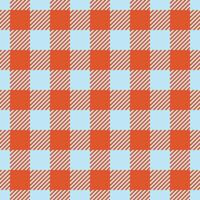 Vibrant orange and light blue buffalo plaid pattern. Perfect for textile design, website backgrounds, or crafting projects. vector