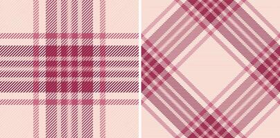 Elegant blush pink and burgundy plaid patterns. Perfect for textile design, fashion, or website backgrounds. Versatile, sophisticated textures add a touch of warmth and style to any project. vector