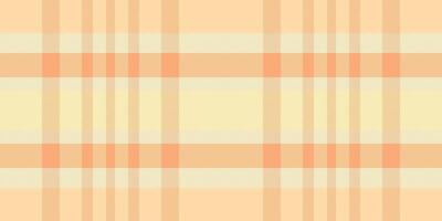 Pastel peach and cream plaid pattern. Perfect for backgrounds, textiles, or website design. Subtle texture evokes feelings of warmth and calm. Ideal for projects requiring a soft, elegant aesthetic. vector