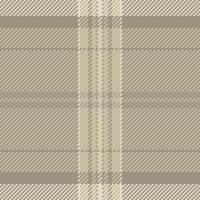 Beige plaid pattern. Classic tartan design ideal for backgrounds, textiles, apparel, or wrapping paper. Warm, versatile, and timeless texture. vector
