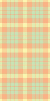 Pastel plaid pattern in peach, mint, and yellow. Perfect for textile design, wallpaper, packaging, or website backgrounds. This cheerful, soft texture evokes feelings of springtime and tranquility.