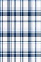 Femininity plaid fabric, invite pattern tartan check. Awesome background textile seamless texture in blue and white colors. vector