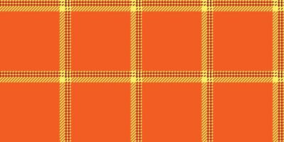 Vibrant orange and gold plaid pattern. Perfect for textile design, autumnal themes, or adding a bold pop of color to any project. vector