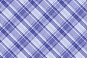 Plain plaid textile seamless, coloured check fabric . Comfortable texture background tartan pattern in blue and light colors. vector