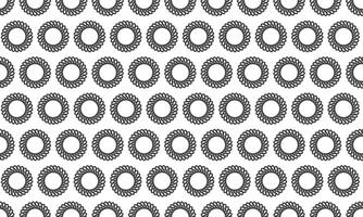 Elegant monochrome pattern of intertwined circular motifs. A seamless design ideal for backgrounds, textures, or website designs. Represents cyclical processes, unity, or infinite connection. vector