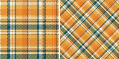 Texture textile check of pattern seamless plaid with a tartan background fabric. Set in novelty colors of most comfortable furniture. vector