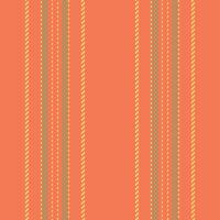 Lady texture seamless background, wear lines stripe. Choose textile fabric vertical pattern in coral and lime colors. vector