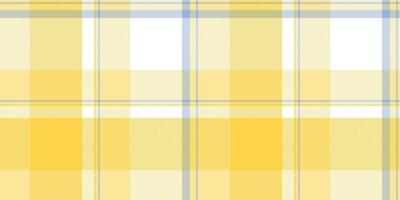 Soft yellow and pale blue plaid pattern. Ideal for textile designs, backgrounds, or website templates. This cheerful, subtle texture evokes feelings of warmth and serenity. vector
