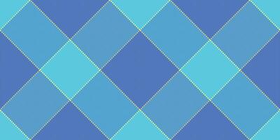 Abstract geometric pattern featuring a vibrant blue and teal color palette. The repeating diamond design creates a dynamic and modern aesthetic, perfect for backgrounds, textiles, or website designs. vector