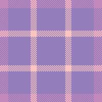 Pixelated plaid pattern in lavender and peach. Retro, geometric design. Ideal for backgrounds, textures, or creative projects needing a vintage, lofi aesthetic. vector