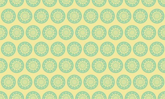Seamless pastel green and yellow circular pattern. Perfect for textile design, website backgrounds, or any project needing a subtle yet elegant repeating design.