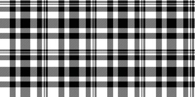 Elegant black, white, and gray plaid pattern. Perfect for textile design, website backgrounds, or stylish print projects. vector