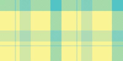 Vibrant pastel plaid pattern in yellow and teal. Perfect for textile design, website backgrounds, or crafting projects. This cheerful, summery design evokes feelings of freshness and optimism. vector