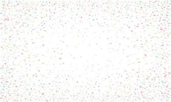 Pastel confetti scattered on white background. Perfect for celebratory designs, invitations, websites, or adding a touch of festive joy. vector