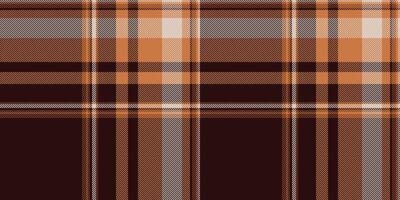 Warm autumnal plaid pattern in rich brown and orange tones. Perfect for textile design, apparel, fallthemed projects, or as a background texture. Evokes feelings of warmth, comfort, and rustic charm. vector