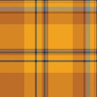 Classic tartan pattern with gold and blue lines. Timeless Scottish fabric design evokes warmth, tradition, and heritage. Great for backgrounds, textures, and designs. vector
