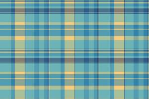 Classic plaid pattern in calming blues and yellows. Versatile design for backgrounds, textiles, or graphic overlays. Timeless appeal. vector
