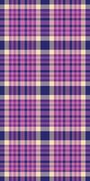Elegant purple, cream, and navy plaid pattern. Perfect for textile designs, website backgrounds, or fashion projects. This versatile texture evokes a feeling of sophistication and warmth. vector