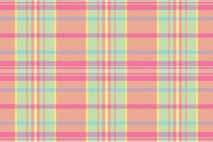 Delightful pastel plaid pattern. Perfect for spring summer designs, fabric prints, backgrounds, or websites. This cheerful, soft texture evokes feelings of warmth and happiness. vector