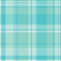 Aqua plaid pattern. Abstract fabric design for backgrounds, textiles, or creative projects. Symbolizes freshness and harmony. Versatile for diverse applications. vector