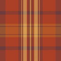 Warm autumnal plaid pattern in rich orange, brown, and gold hues. Perfect for fallthemed designs, textile projects, or website backgrounds. vector