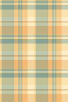 Various texture fabric plaid, row seamless check. Trade background textile tartan pattern in pastel and orange colors. vector