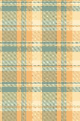 Various texture fabric plaid, row seamless check. Trade background textile tartan pattern in pastel and orange colors.