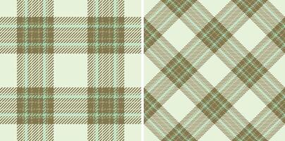 Classic tartan pattern, featuring two distinct tileable textures. Ideal for backgrounds, textiles, design projects needing a traditional feel. vector