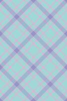 Pastel plaid pattern in soft purple, pink mint green. Ideal for textile designs, website backgrounds, or crafting projects. This cheerful, seamless texture evokes feelings of spring and happiness. vector