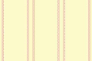 Manufacture vertical textile texture, selection background stripe pattern. Skill fabric lines seamless in lemon chiffon and light colors. vector