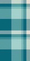 Regular textile texture seamless, teenager background fabric. Merry check plaid pattern tartan in light and cyan colors. vector